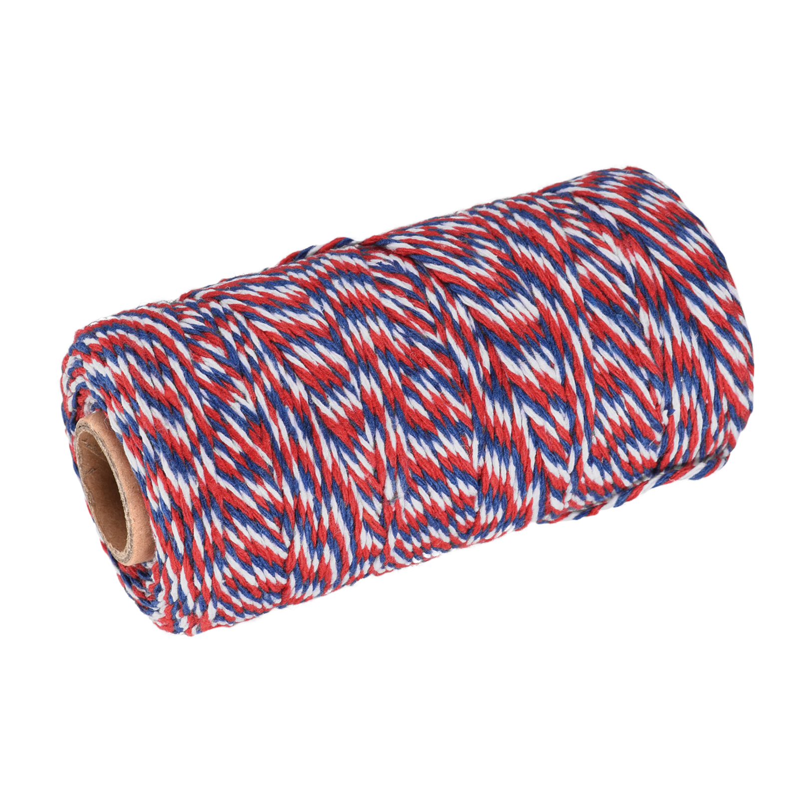 Twine Packing String Wrapping Cotton Twine 100M Red Blue and White Rope for  Gift Wrapping Twine 